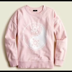 NWT J.CREW Sweatshirt and Sweatpants  Bandana  Paisley Pink Cloud Size XL